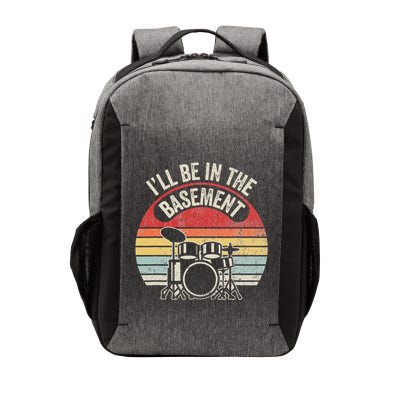 ILl Be In The Basement Drum Set Retro Vibe Vector Backpack