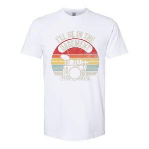 ILl Be In The Basement Drum Set Retro Vibe Softstyle CVC T-Shirt