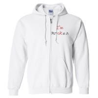 Im Broken Im Ok Broken Invisible Illness Tee Mental Health Full Zip Hoodie