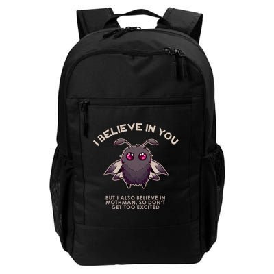 I Believe In You But I Also Believe In Mothman Funny Cryptid Backpack