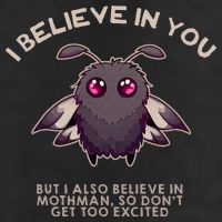 I Believe In You But I Also Believe In Mothman Funny Cryptid 25L Jumbo Tote