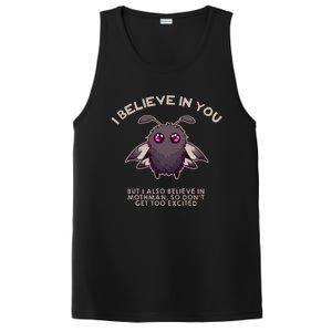 I Believe In You But I Also Believe In Mothman Funny Cryptid PosiCharge Competitor Tank