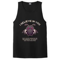 I Believe In You But I Also Believe In Mothman Funny Cryptid PosiCharge Competitor Tank