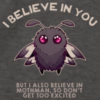 I Believe In You But I Also Believe In Mothman Funny Cryptid Vector Backpack