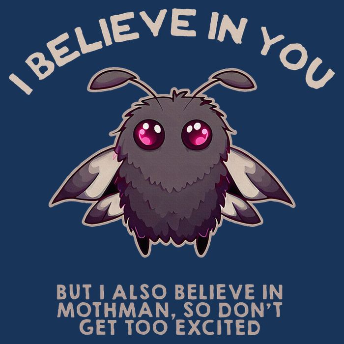 I Believe In You But I Also Believe In Mothman Funny Cryptid Infant Baby Jersey Bodysuit