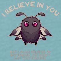 I Believe In You But I Also Believe In Mothman Funny Cryptid Sueded Cloud Jersey T-Shirt