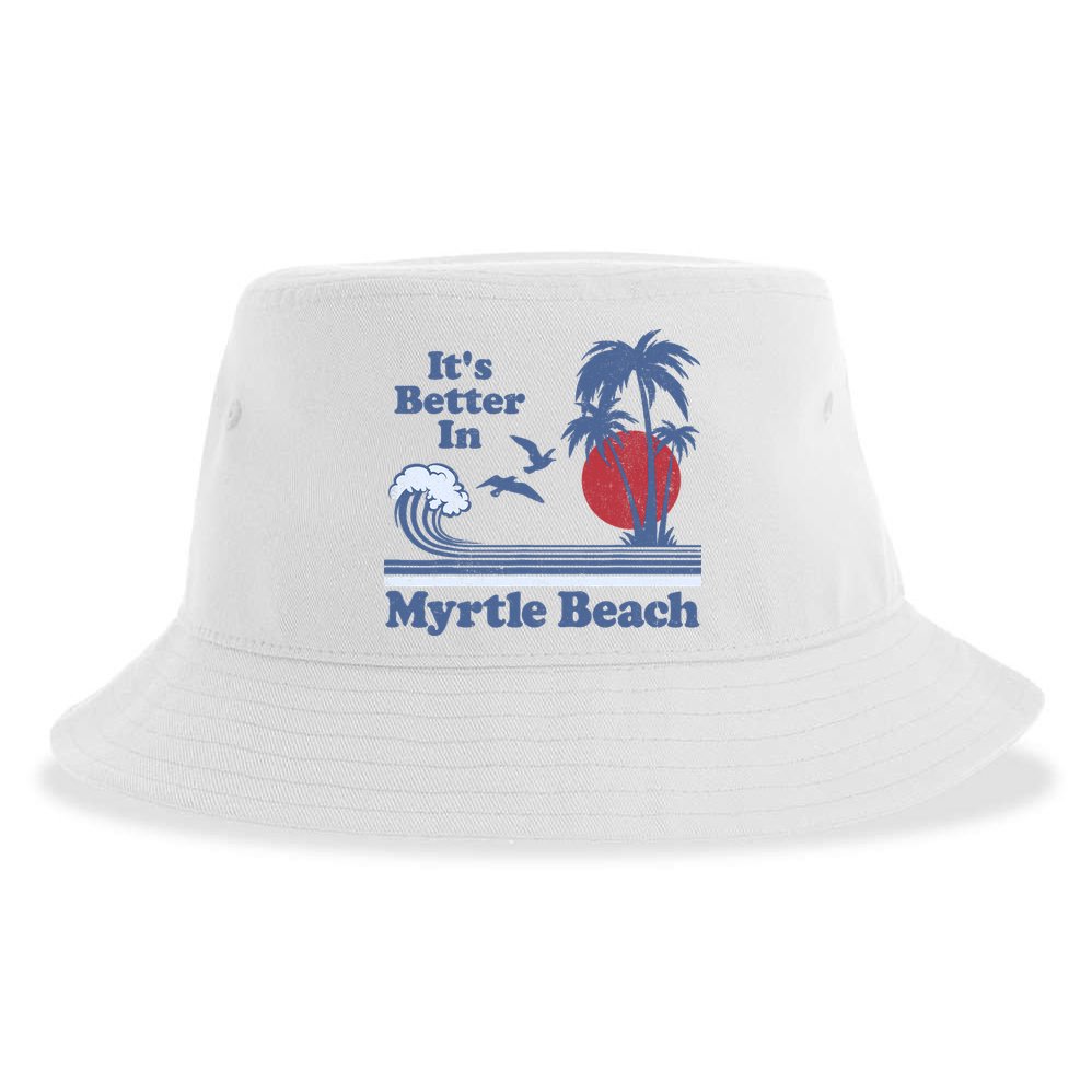 It's Better In Myrtle Beach South Carolina Vintage 80's 70's Sustainable Bucket Hat