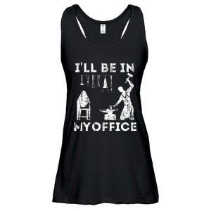 Ill Be In My Office Forging Blacksmith Forge Tools Ladies Essential Flowy Tank