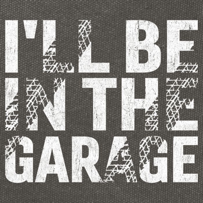 ILl Be In The Garage Dad Car Mechanic Garage Fathers Day Cotton Canvas Backpack