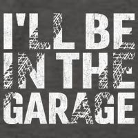 ILl Be In The Garage Dad Car Mechanic Garage Fathers Day Vector Backpack
