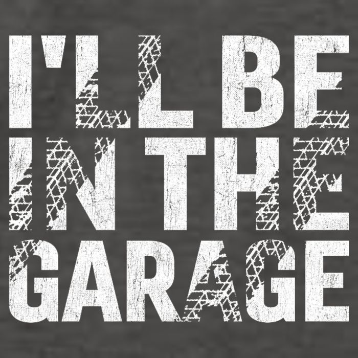 ILl Be In The Garage Dad Car Mechanic Garage Fathers Day Vector Backpack