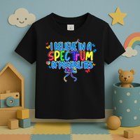 I Believe In A Spectrum Of Possibilities Retro Autism Bow Toddler T-Shirt