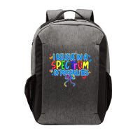 I Believe In A Spectrum Of Possibilities Retro Autism Bow Vector Backpack
