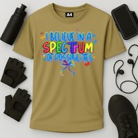 I Believe In A Spectrum Of Possibilities Retro Autism Bow Performance Shirt