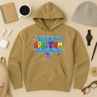 I Believe In A Spectrum Of Possibilities Retro Autism Bow Hoodie