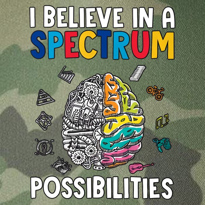 I Believe In Spectrum Possibilities Brain Autism Neurodiversity Autism Support Legacy Tie Dye Trucker Hat