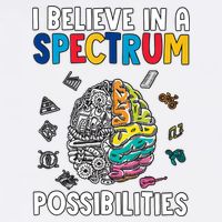 I Believe In Spectrum Possibilities Brain Autism Neurodiversity Autism Support Cool Comfort Performance Bucket Hat