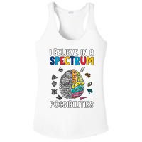 I Believe In Spectrum Possibilities Brain Autism Neurodiversity Autism Support Ladies PosiCharge Competitor Racerback Tank