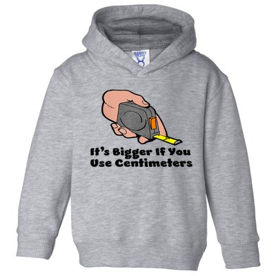 It's Bigger If You Use Centimeters Gift Tee Toddler Hoodie