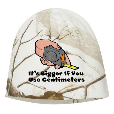 It's Bigger If You Use Centimeters Gift Tee Kati - Camo Knit Beanie