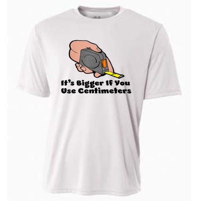 It's Bigger If You Use Centimeters Gift Tee Cooling Performance Crew T-Shirt