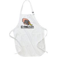 It's Bigger If You Use Centimeters Gift Tee Full-Length Apron With Pockets