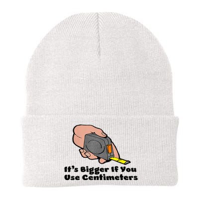 It's Bigger If You Use Centimeters Gift Tee Knit Cap Winter Beanie