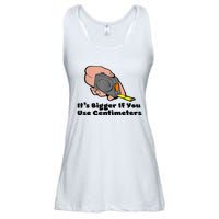 It's Bigger If You Use Centimeters Gift Tee Ladies Essential Flowy Tank