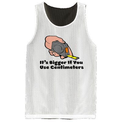 It's Bigger If You Use Centimeters Gift Tee Mesh Reversible Basketball Jersey Tank