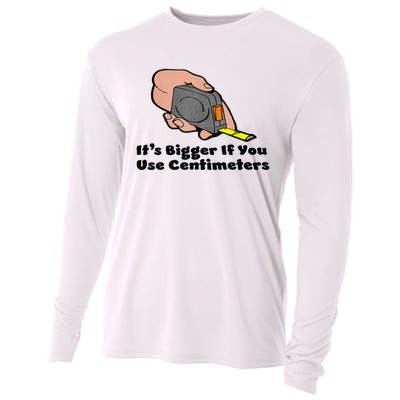 It's Bigger If You Use Centimeters Gift Tee Cooling Performance Long Sleeve Crew