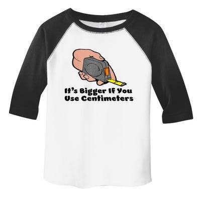 It's Bigger If You Use Centimeters Gift Tee Toddler Fine Jersey T-Shirt