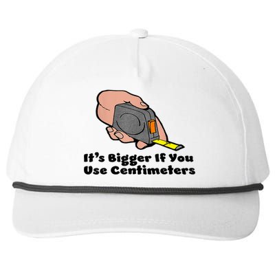 It's Bigger If You Use Centimeters Gift Tee Snapback Five-Panel Rope Hat