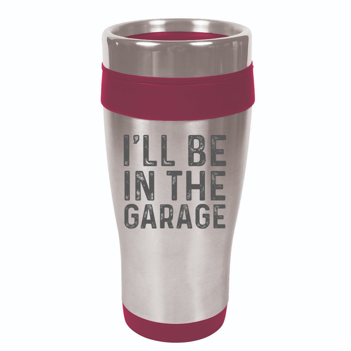 I'll Be in The Garage Mechanic Dad Joke Handyman Grandpa Fun 16oz Travel Tumbler