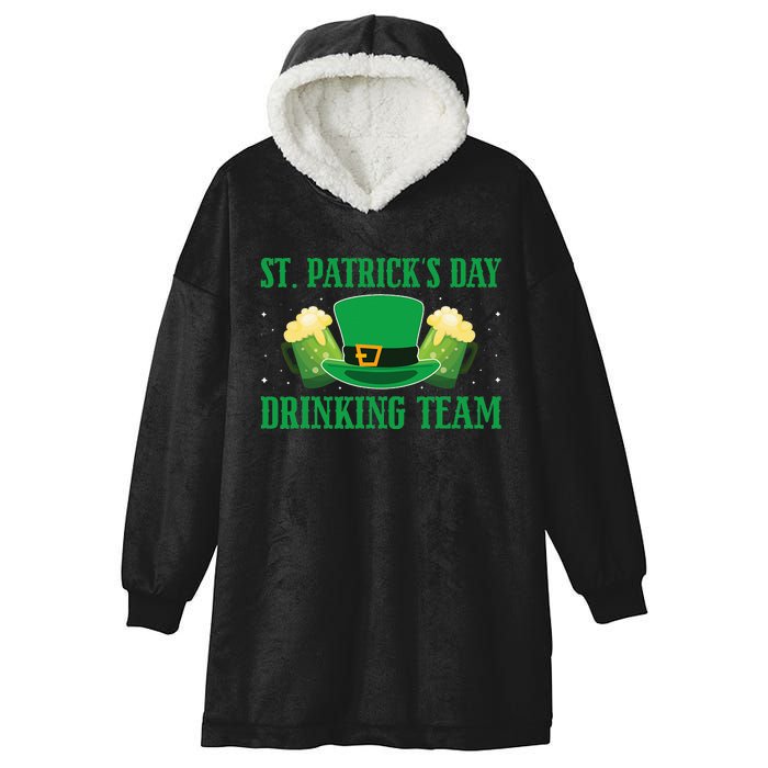 Irish Beer Ireland Flag St. Patricks Day Leprechaur Hooded Wearable Blanket