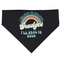 I Believe In Holding Grudges Ill Heal In Hell Retro Funny USA-Made Doggie Bandana