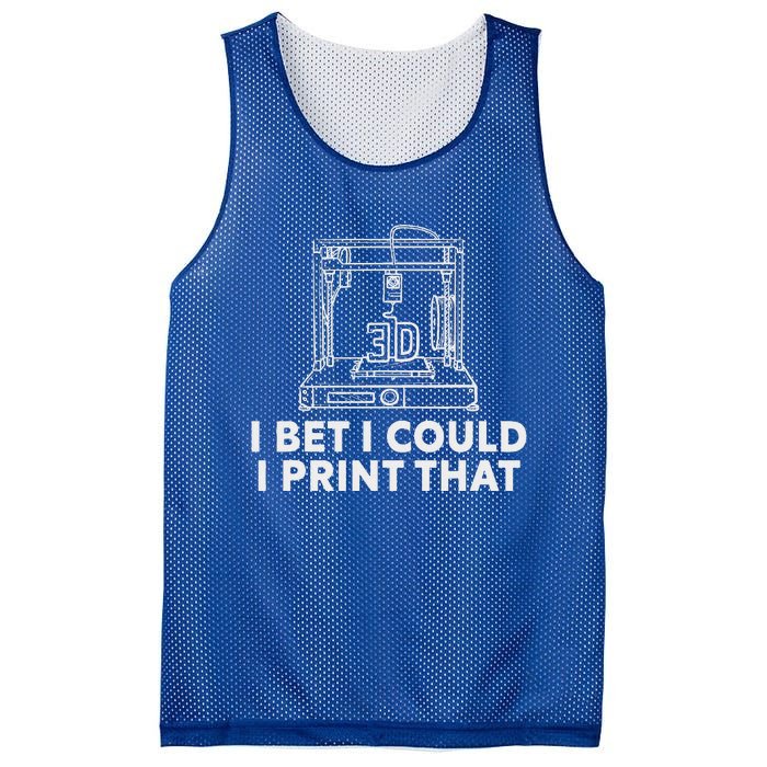 I Bet I Could Print That For 3d Mesh Reversible Basketball Jersey Tank