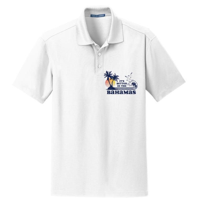 Its Better In The Retro Bahamas Dry Zone Grid Polo