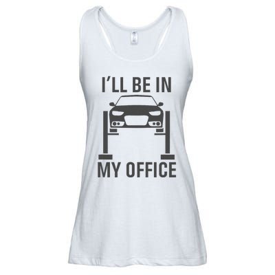 ILl Be In My Office Garage Car Mechanics Gift Ladies Essential Flowy Tank