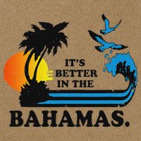 ItS Better In The Bahamas Cotton Canvas Backpack