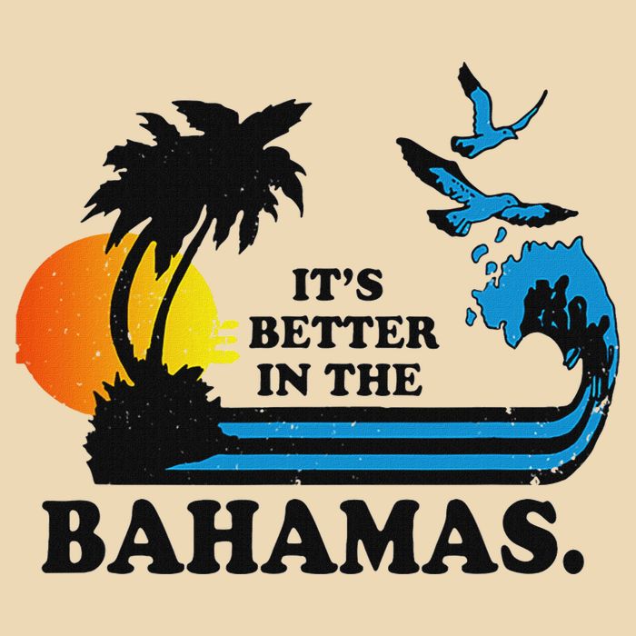 ItS Better In The Bahamas Drawstring Bag