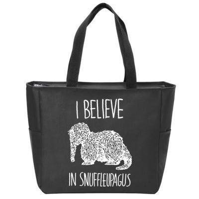 I Believe In Snuffleupagus Zip Tote Bag