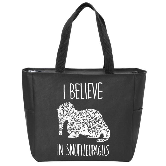 I Believe In Snuffleupagus Zip Tote Bag