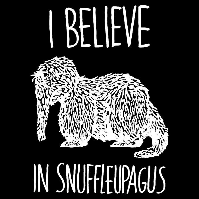 I Believe In Snuffleupagus Zip Tote Bag