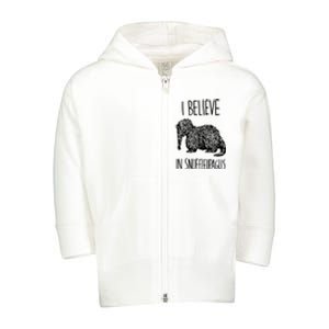 I Believe In Snuffleupagus Toddler Zip Fleece Hoodie