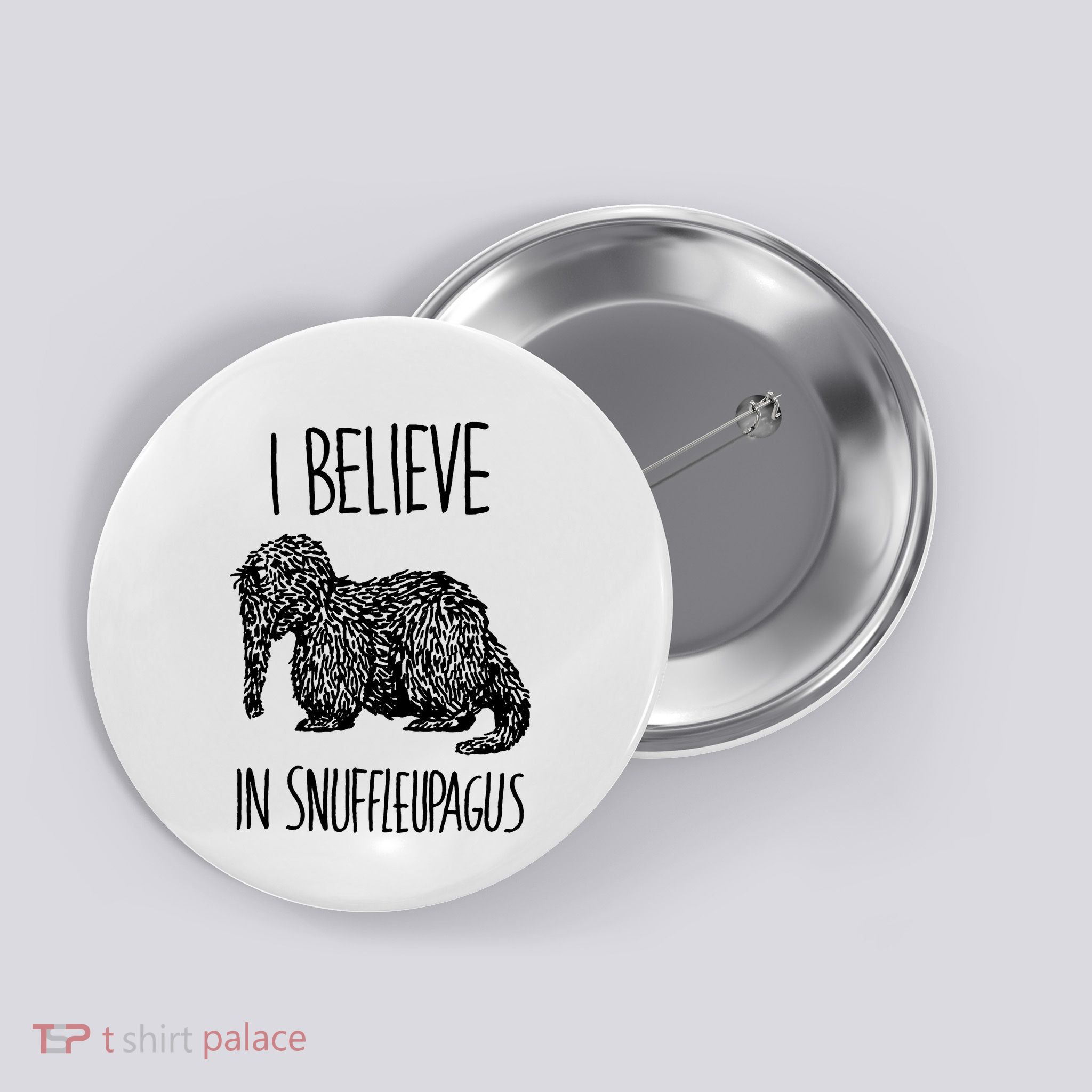 I Believe In Snuffleupagus Button