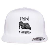 I Believe In Snuffleupagus Flat Bill Trucker Hat