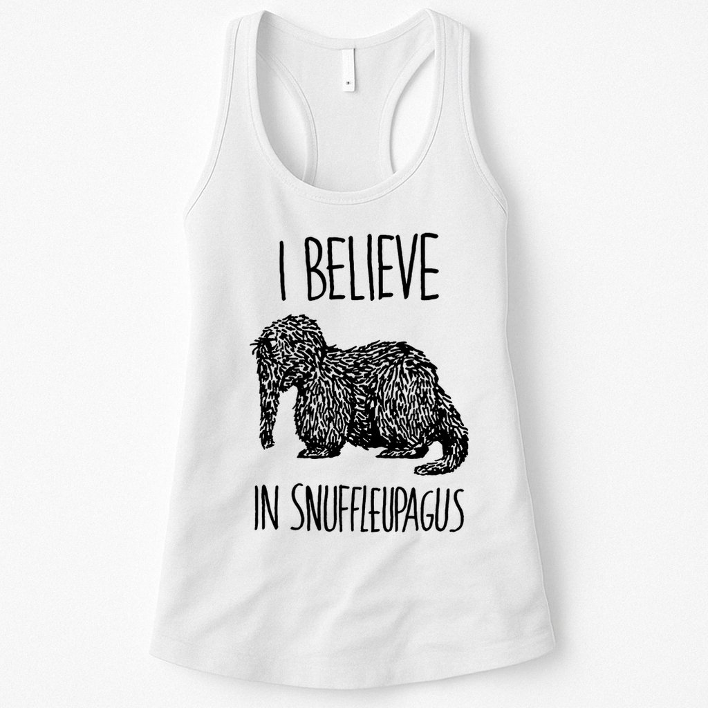 I Believe In Snuffleupagus Womens Tank Top