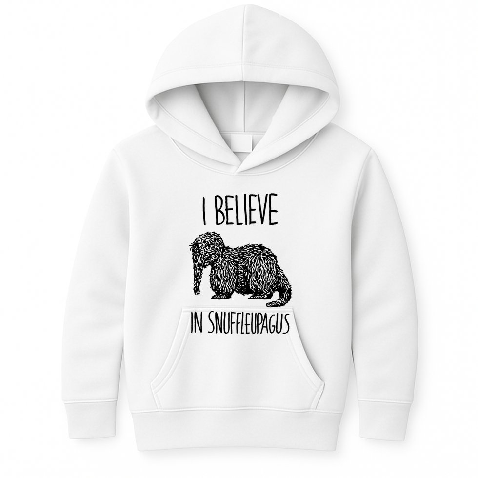 I Believe In Snuffleupagus Kids Hoodie