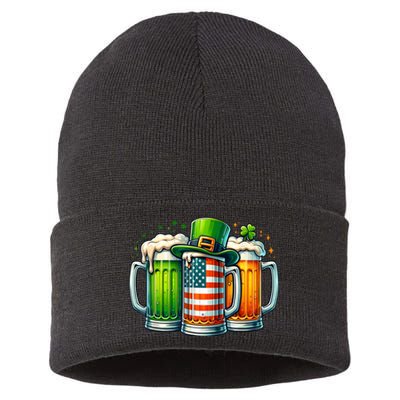 Irish Beer Ireland St Patricks Day Drinking Party Sustainable Knit Beanie