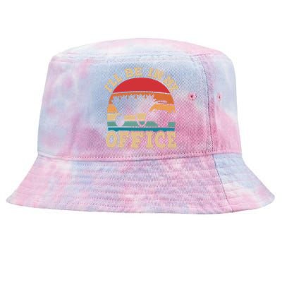 Ill Be In My Office Funny Gardening Retro Gardener Garden Tie-Dyed Bucket Hat